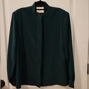 Vintage Country Sophisticates- By Pendleton -Dark Green Button-Up Shirt